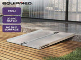 EQUIPMED 91cm Portable Folding Aluminium Access Ramp, 272kg Rated, for Wheelchair, Mobility Scooter, V219-HELRMPEQ09SA