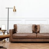 SOGA 2X 30cm Romantic French Mosley Jacquard French Jungle Jacquard Raw Edge Waist Throw FRENCHCUSHION226X2