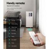 Devanti Portable Air Conditioner 7000BTU Cooling Mobile Fan Cooler Dehumidifier PAC-A-14K-NEW-WH