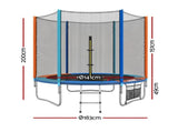 Everfit 6FT Kids Trampoline Rebounder with Enclosure Net Storage Bag TRAMPO-C-6FT-MC