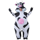 Cow Cartoon Costumes Air Model Inflatable Costume Funny Dress Up Props Halloween Party Clothes Adult V1263-JX-7932