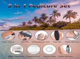 Electric Callus Remover For Feet, Rechargeable Pedicure Kit With 3 Roller Heads, 2 Speeds LED V1237-ZY-807-094