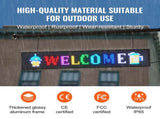 Programmable LED Sign, P10 Full Color LED Scrolling Panel, DIY Custom Text Animation Pattern Display V952-XGSGDBZP40X8HVK5KV3