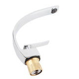 G1/2 Curve Design Faucet Basin Hot Cold Water Mixer Tap Single Handle Sink Faucet with Hose V1294-YM0901-3112200147611