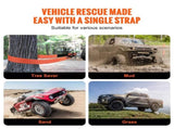 Heavy Duty Tow Strap Recovery Kit 76.2 mm x 6.1 m Tree Saver Winch Strap, Triple V952-DZDL3IN20FTC4ICX8V0