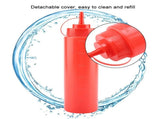 720ml 10pcs / Set Plastic Condiment Dispenser for Sauce Oil Cream Vineger V1294-YM0901-JY13531-03