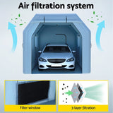 Giantz Inflatable Spray Booth 4X3M Car Paint Tent Filter System Blower SPRAY-BOOTH-4X3-BL