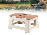 Folding Step Stool Plastic Stable Support Portable Foldable Chair for Outdoor Fishing Camping V1294-YM0901-3116240005811