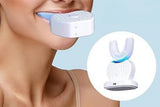 U-Shaped Electric Toothbrush 360-degree Sonic Cleaning Tooth Brush for Adults-white V1263-JX-7493-3