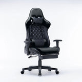 Gaming Chair Ergono Black REdmic Racing chair 165&deg; Reclining Gaming Seat 3D Armrest Footrest V255-GCHAIR-32-BR