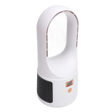 USB Desk Fan 6 Speeds Wind Quiet Portable Bladeless Cooling Fan with Power Display for Home Bedroom V1294-YM0901-3113240072311