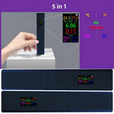 5-in-1 Salinity Digital Tester,Rechargeable Multifunctional High Accuracy Water Temperature V1192-AZ-W-28662