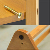 Wooden Coat and Hat Stand with 10 Hooks Floor Standing Clothes and Umbrella Rack V767-XJJ43-G2