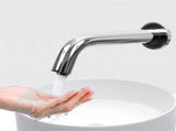 G1/2in Wall Stainless Steel Infrared Induction Sensor Water Faucet Hot and Cold Basin Water Tap V1294-YM0901-3112200053211