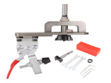 35mm Concealed Hinge Boring Jig Kit Aluminum Alloy Woodworking Hole Drilling Guide Locator with V1294-YM0703-3114230040011