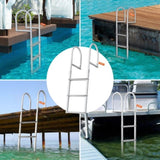 Dock Ladder, Removable 3 Steps, 227 kg Load Capacity, Aluminum Alloy Pontoon Boat Ladder with 7.9 cm V952-MTZTCXSJFHXJDP38PV0