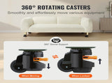 Leveling Casters, Set of 4, 1000 kg Total Load Capacity, 63.5 mm, Heavy Duty with Upgraded Handle V952-DJJLBSDJPBS4EN0Q3V0