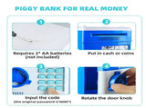 Children's Password Piggy Bank, Stores Coins & Paper Money, Auto Roll-Up, Sound & Light Interaction, V1232-CQG003