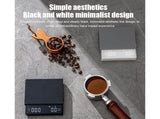 Mini Coffee Scale with Timer, 2kg/0.1g Accurate 3 Modes Type-C Rechargeable Portable Digital Scale V1263-JX-2433