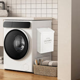 Magnetic Lint Bin Laundry Room, Metal Lint Container with Lid and Brush, Wall Mounted Lint Box V1369-AZ3-W-11556