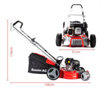 Baumr-AG Lawn Mower 18 175cc Petrol Self-Propelled Push Lawnmower 4-Stroke V219-MOWSFPBMRA182