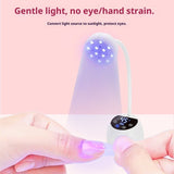 UV LED Nail Lamp Cordless Mini UV Light for Gel Nails Tips,Portable Hands Free Flash Cure Light,USB V1192-AZ-W-2643