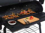 Wallaroo 2-in-1 Outdoor Barbecue Grill & Offset Smoker BBQ-DS35-B