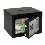 CARLA HOME Electronic Safe Box - Money Safe with Deposit Slot - Black - Cash Locker V178-36518