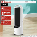 Dimplex 2kW Personal DC Ceramic Heater in Black and White DHCHR20M