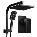 Cefito 8'' Rain Shower Head Set Handheld Square High Pressure Mixer Tap Black SHOWER-A2-SQ-8-BK-MIXER