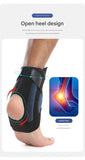 1 Pair Black And Blue Adjustable Ankle Brace - Compression Support for Running, Sports, and Ankle V888-ELOSUNG21079