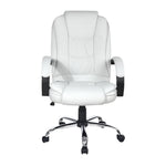 Artiss Executive Office Chair Leather Tilt White OCHAIR-G-9127-WH