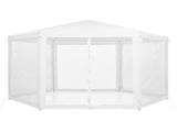 Instahut Gazebo2x2m Marquee Wedding Party Tent Outdoor Camping Mesh Wall Canopy Shade Gazebos Navy GAZEBO-WED-C-FG-222-WH