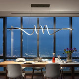 BAMDECOR A202 Modern LED Linear Pendant Lights with Dimmable LED 1.5 Meters V255-BAM-A202-1.5-BLK