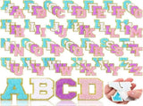 104 Pcs Chenille Letter Patches Patches Self Adhesive Chenille Patches Chenille Embroidered V1369-AZ3-W-02453