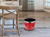 Red Garbage Can,5L Wastebasket, Garbage Bin, Trash Can for, Bedroom, and Kids Room - Small V1366-AZ2-W-03179