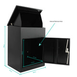 Parcel Delivery Drop Box Mailbox - Secure Home Package Post Locker 44x35x58cm V238-SUPDZ-40363986845776