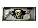 Halloween Garage Door Cover Decorations, Halloween Decorations Door Cover Skull, Garage Hanging V1366-AZ2-W-24893