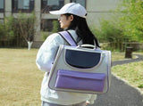 Pet Carrier Backpack Breathable Large ty Cat Travel Bag Green V1263-JX-7833-2