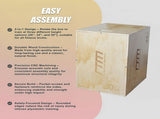 3 IN 1 Wood Plyo Games Plyometric Jump Box V63-821771