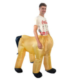 Half Body Horse Cartoon Costumes Air Model Inflatable Costume Funny Dress Up Props Halloween Party V1263-JX-7924