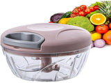 500ML Manual Food Chopper Vegetable Chopper,Portable Hand Pull String Garlic Mincer Onion Cutter V1370-AZ4-25411