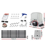 LockMaster Electric Sliding Gate Opener 1200KG Auto Keypad Hardware Remote 6M GO-DSR1200-SV-172-RX3