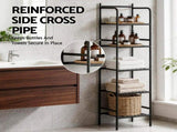 Artiss 5 Tier Floor Standing Corner Shower Caddy Bathroom Organizer Black BSR-A-5T-142H
