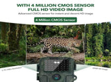 60MP 4K Green Trail Hunting Camera with WIFI Night Vision and IP66 Waterproof V178-59102