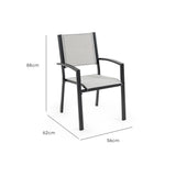 FORTIA 6pc Outdoor Dining Chair Set, for Outside V219-OTDOLSFOS6TA