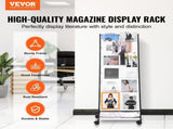 Brochure Display Rack, 6-Tier Magazine Literature Display Stand, Floor Standing Magazine Rack V952-WJZS20LDSJSD639P7V0