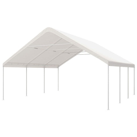 Instahut Carports 6x6m Carport Kits Steel Shelter Gazebo Canopy Garage Portable Garden Shed CAPT-H-6X6-WH-N-ABC