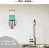 Wall-Mounted Soap Dispenser - 500ml - Stainless Steel - Shampoo Dispenser - Large Capacity V1188-MS101-01406-1