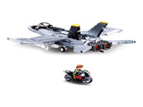 Sluban B0928 Model Kit FA18 Super Hornet Fighter Jet Plane RAAF Military Air Force Building Blo SLB0928
